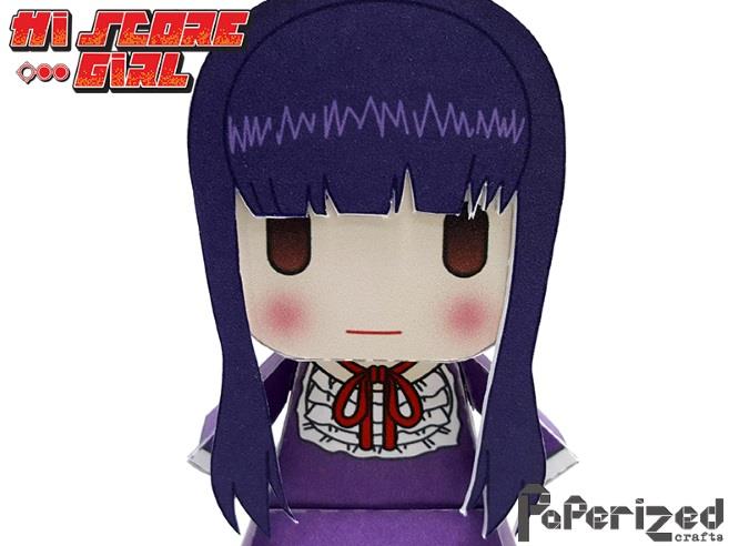 PAPERMAU: High Score Girl - Oono Akira Paper Toy - by Paperized