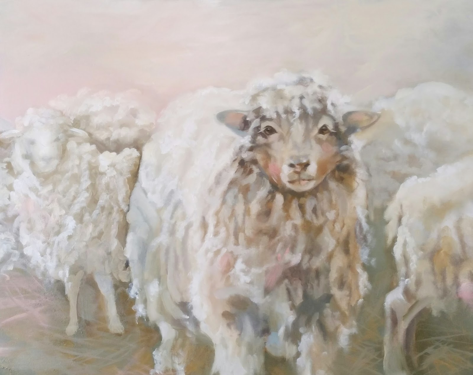 Люди ягнята. Овцы живопись. Картина овцы. Овца арт. Картина живопись Овечка.