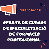Oferta de cursos d'especialització de Formació Professional a la Comunitat Valenciana, curs 2022-23