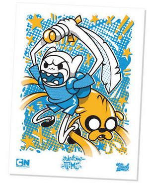 “Battle Ready” Adventure Time Screen Print by MAD & The Cartoon Network