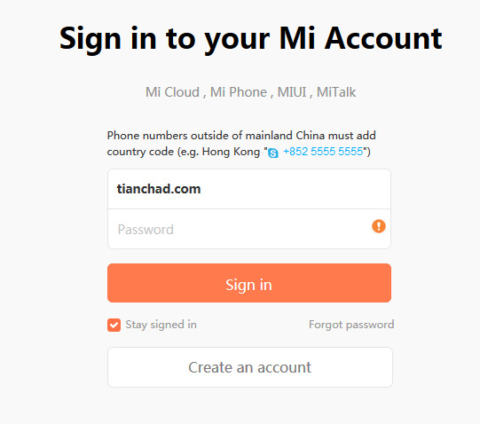 When you sing in Mi Account, remember to tick "Stay signed in"