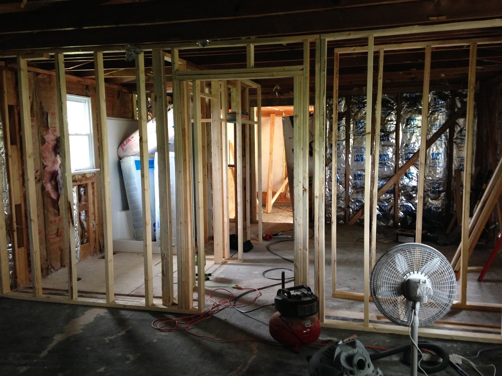 REHOBOTH FARM DIY Framing for the New Floor Plan Building an Inlaw