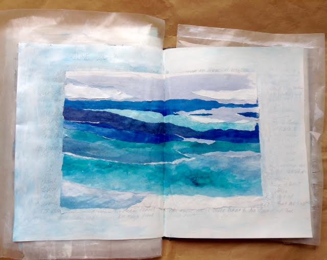 mixed media, art journal pages, caterina giglio