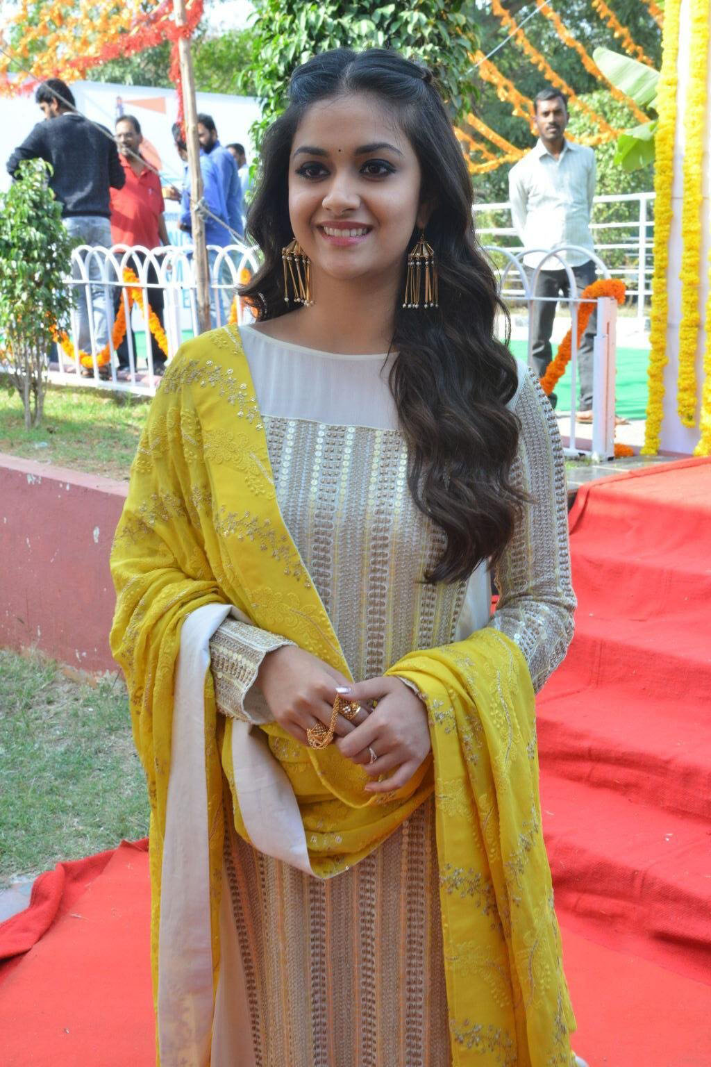 Actress Keerthi Suresh East Coast Production No 3 Movie Opening Photos Latest Indian Hollywood Movies Updates Branding Online And Actress Gallery