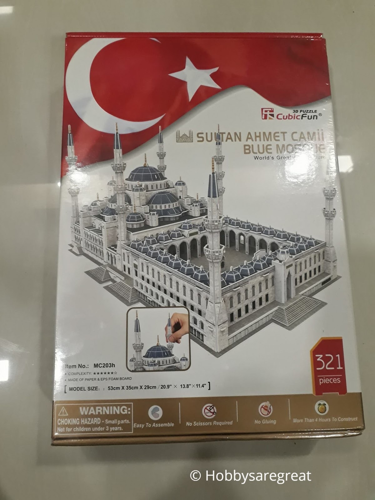 Hobbys Are Great Review Of Cubicfun 3d Puzzle Sultan Ahmet Camii