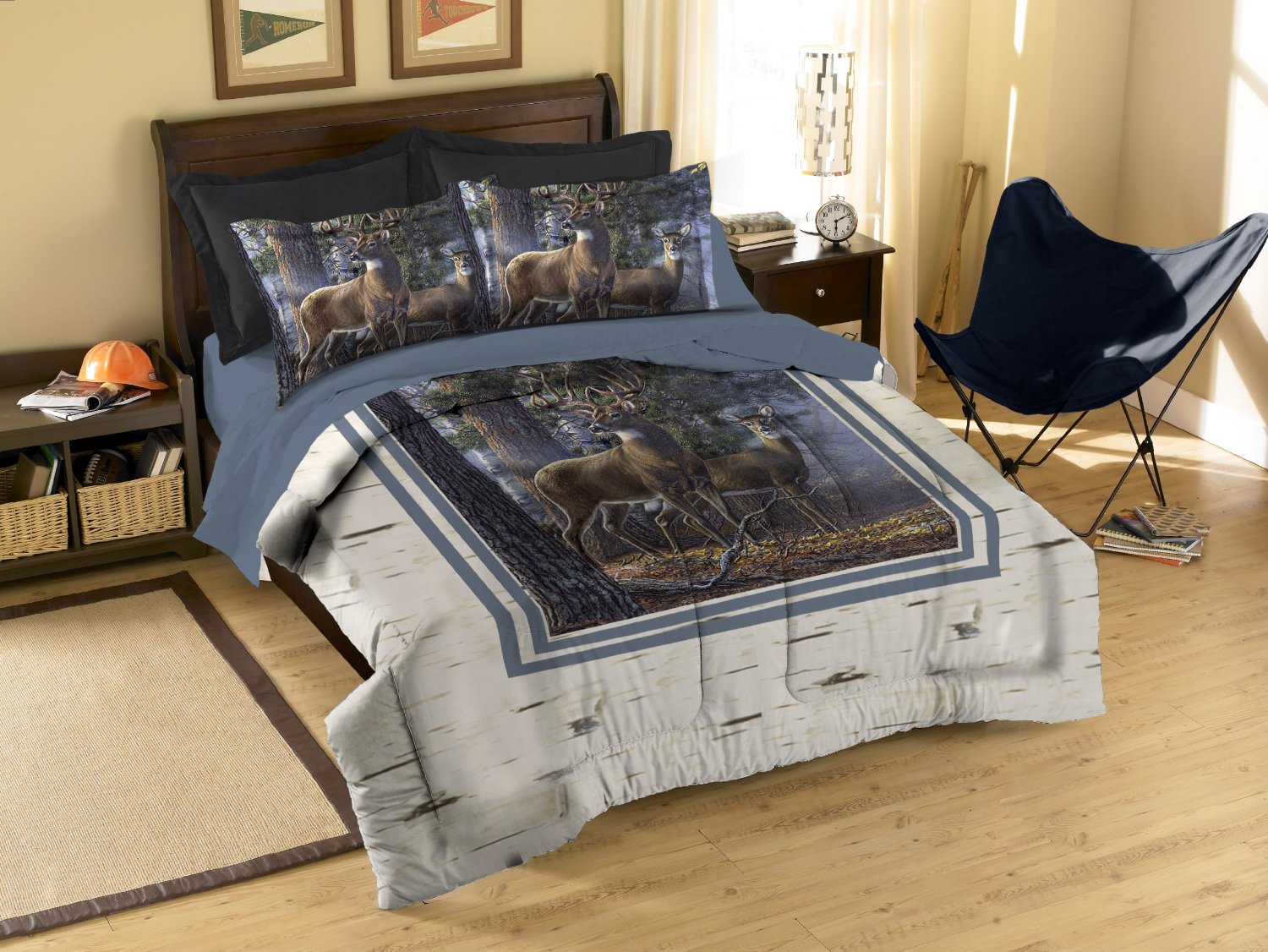 Rustic Whitetail Deer Bedding and Curtains