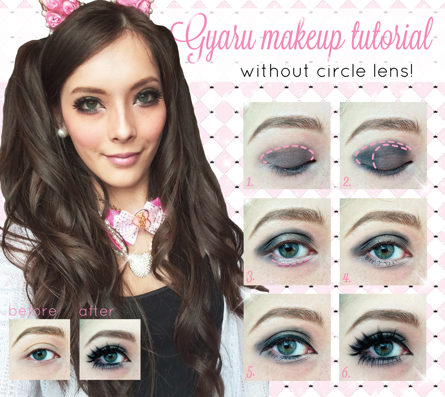 Gyaru Makeup Tutorial Without Circle Lenses Hello Lizzie Bee