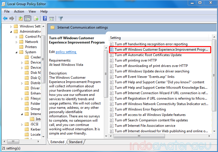 Mengatasi Windows Explores Has Stoped Working melalui gpedit.msc 3