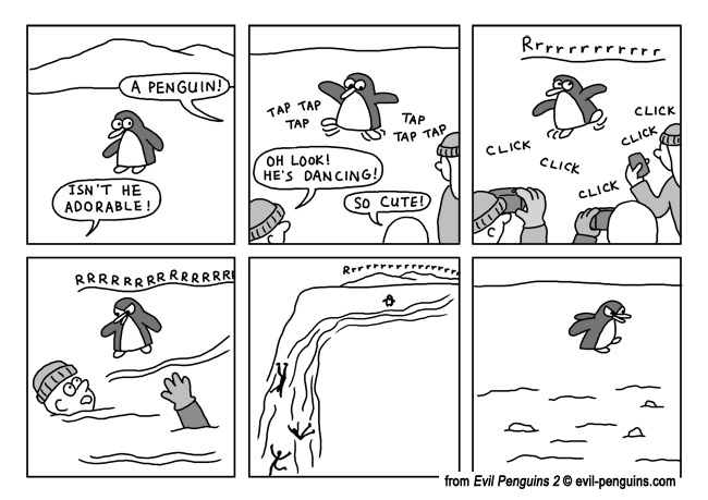 EVIL PENGUINS Cartoon Blog: Happy Feet