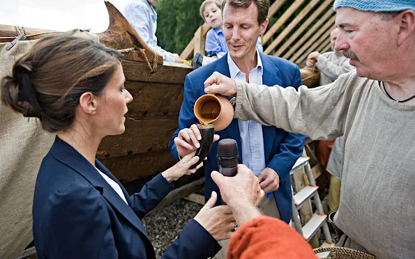 Prince Joachim as Patron of the Society for Nydam Research together with Princess Marie, Prince Nikolai, Prince Felix and Prince Henrik