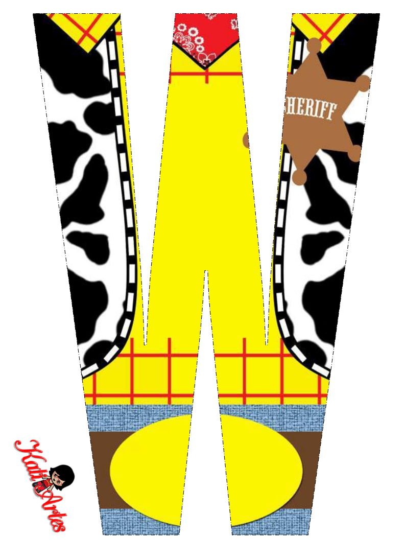 Alfabeto de Woody. Toy Story. Oh my Alfabetos!