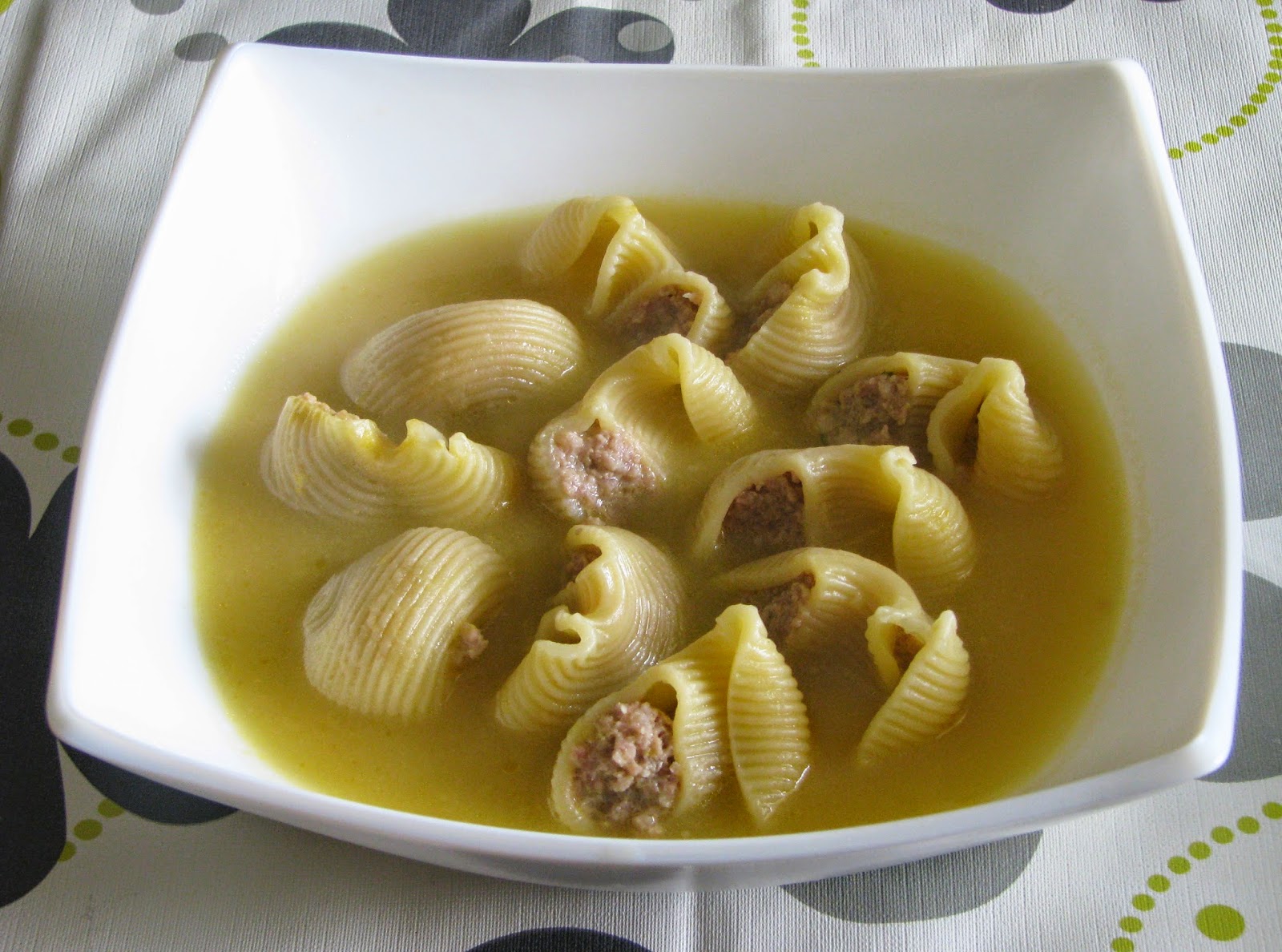 Recetas para cocinillas Sopa de galets