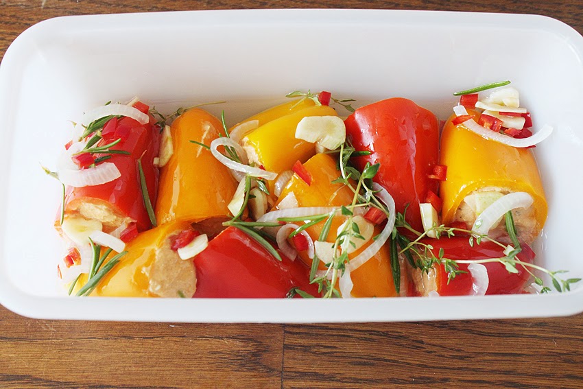 Diva Food: Gefüllte Mini-Paprika in Öl