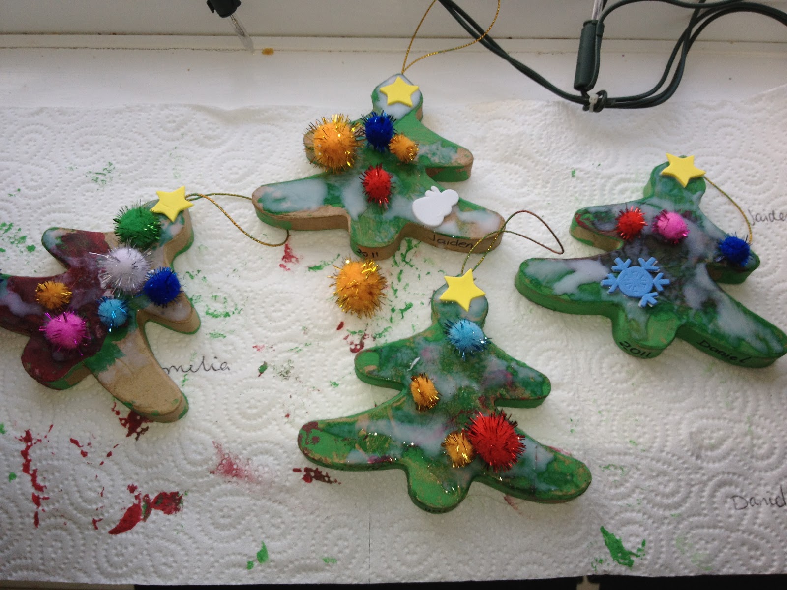 Paper Mache Christmas Tree Decorations Oakley Childcare