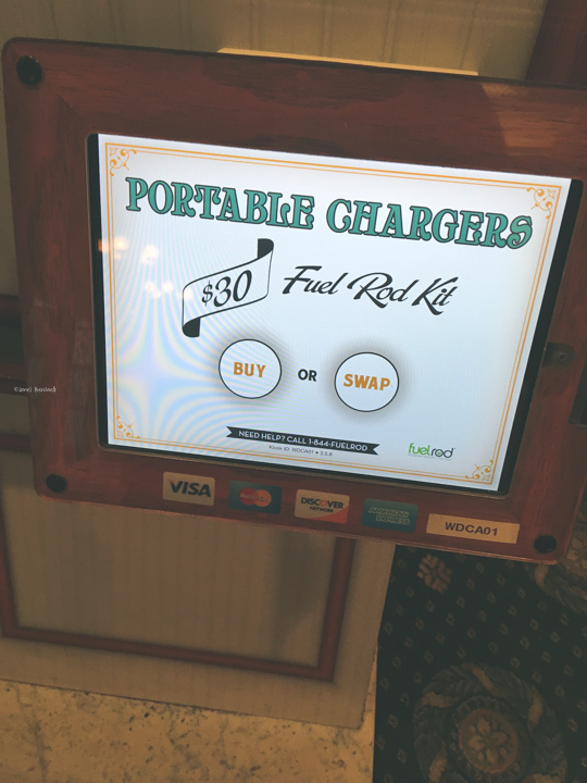 Charging your phone at Disneyland Janel Berchielli