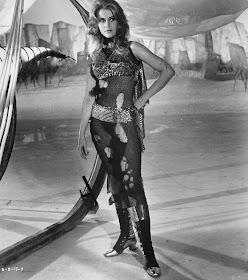 Jane Fonda in black catsuit in Barabarella 1968