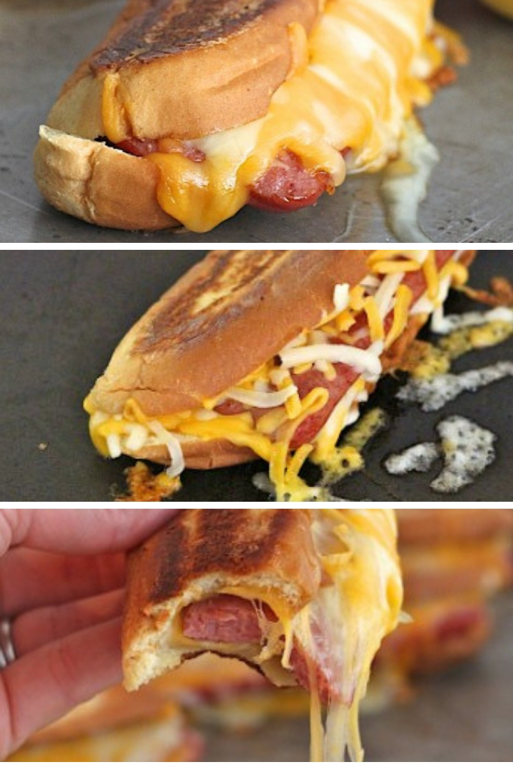 GRILLED CHEESE HOT DOGS Salty Sweet Recipes