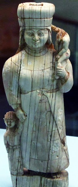 Statue of Cybele and children - from Asia Minor, circa 7-6th c. BC - at the Antalya Museum, Turkey