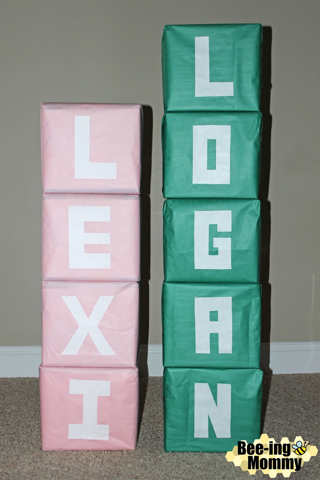 White Block Letters Baby Room White Block Letters Baby Room