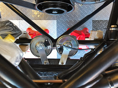 Horns fitted and wired up Horns fitted and wired up