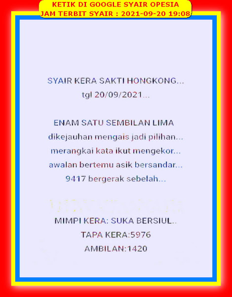 syair hongkong syair hongkong