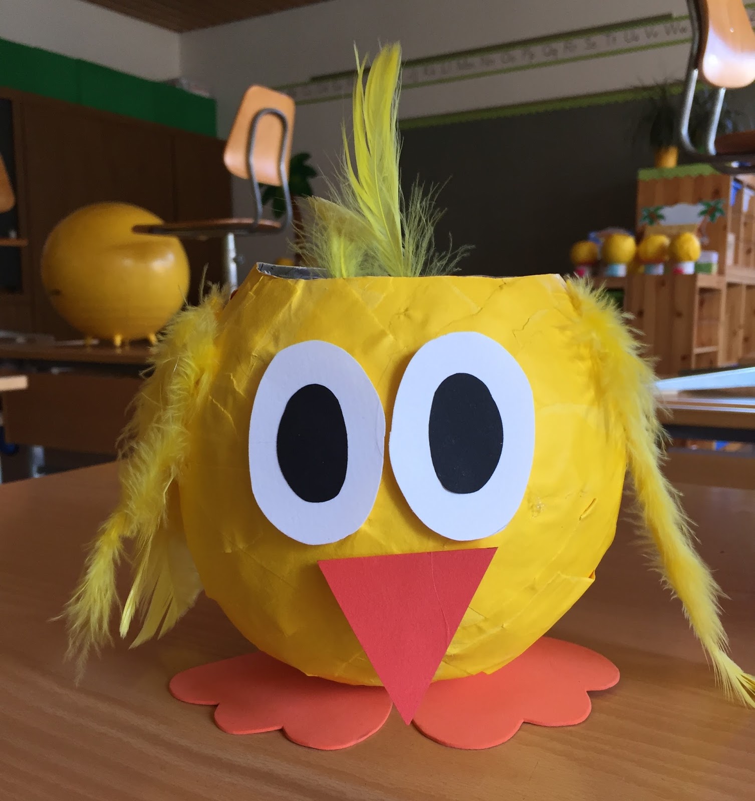 KLASSENKUNST: Osternest: Küken