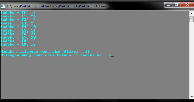 Program Mencari Bilangan di Dalam Indeks Array - Array Dalam Fungsi C ...