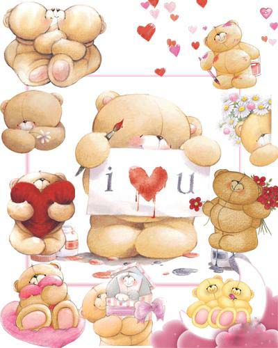 forever friends teddy bears clipart - photo #1