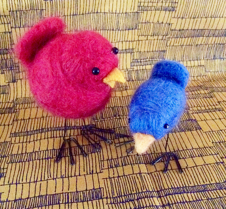 From the Summer's Garden NEEDLE FELTED BIRDS WITH ROBIN MACKINTOSH