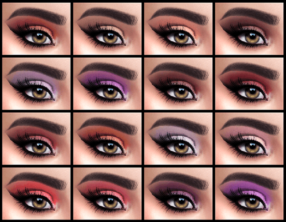 Female Eyeshadow Makeup The Sims 4 P3 Sims4 Clove Share Asia Tổng