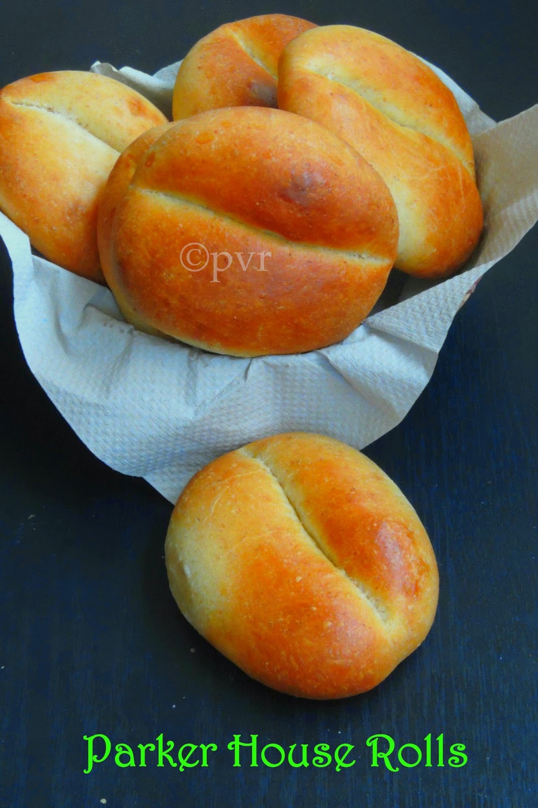 Priya's Versatile Recipes Eggless Parker House Rolls