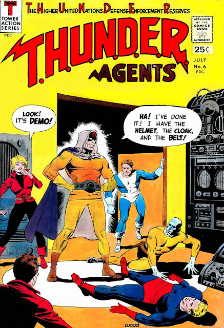 Thunder Agents v1 #6 tower silver age 1960s comic book cover art by Wally Wood Thunder Agents v1 #6 tower silver age 1960s comic book cover art by Wally Wood