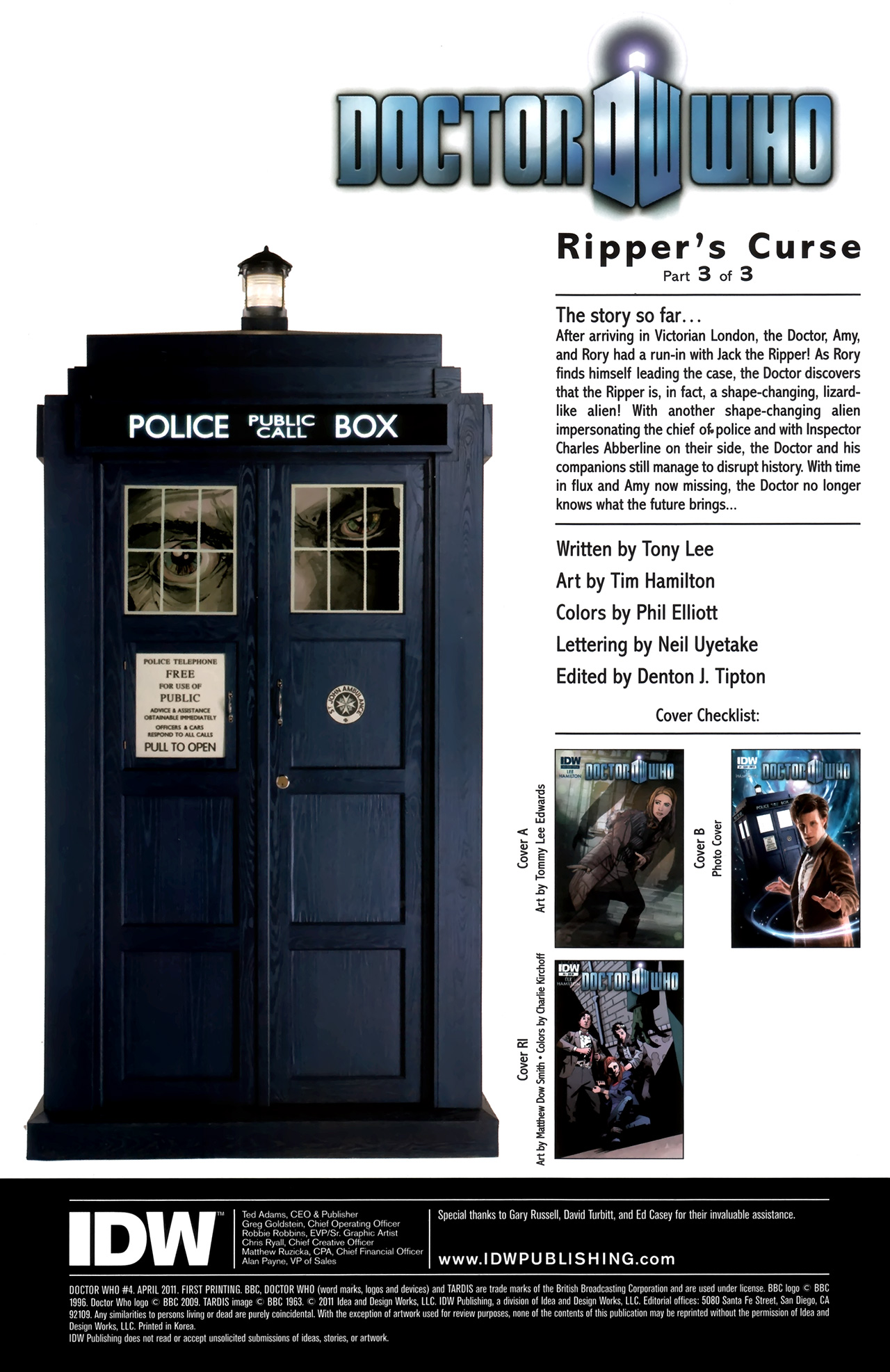 Read online Doctor Who (2011) comic -  Issue #4 - 4
