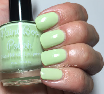 Paint Box Polish, Ciao, Gelato! collection, Spring 2016; Pistacchio Paint Box Polish, Ciao, Gelato! collection, Spring 2016; Pistacchio
