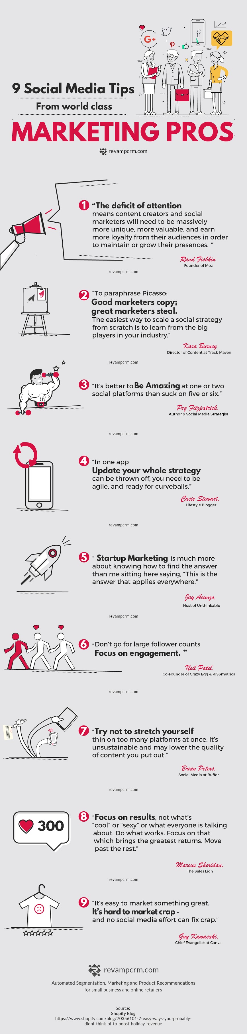 Social Media Marketing Tips From the Pros - infographic