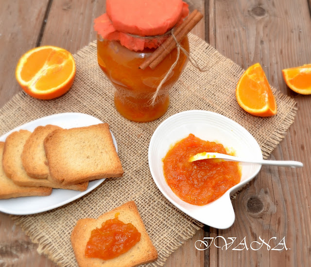 Сладко от портокали с канела