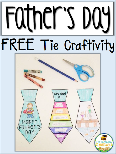Free Father's Day Tie Craft Activity