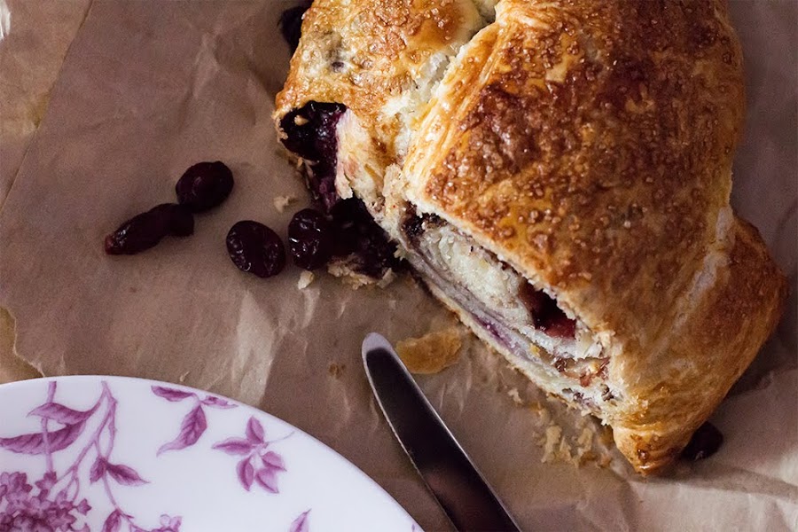 Lazo de hojaldre relleno