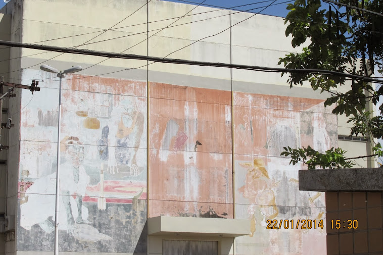 OBRA DE ARTE ATRAS DO TEATRO DAS BACABEIRAS, FEITA PELO ESTADO