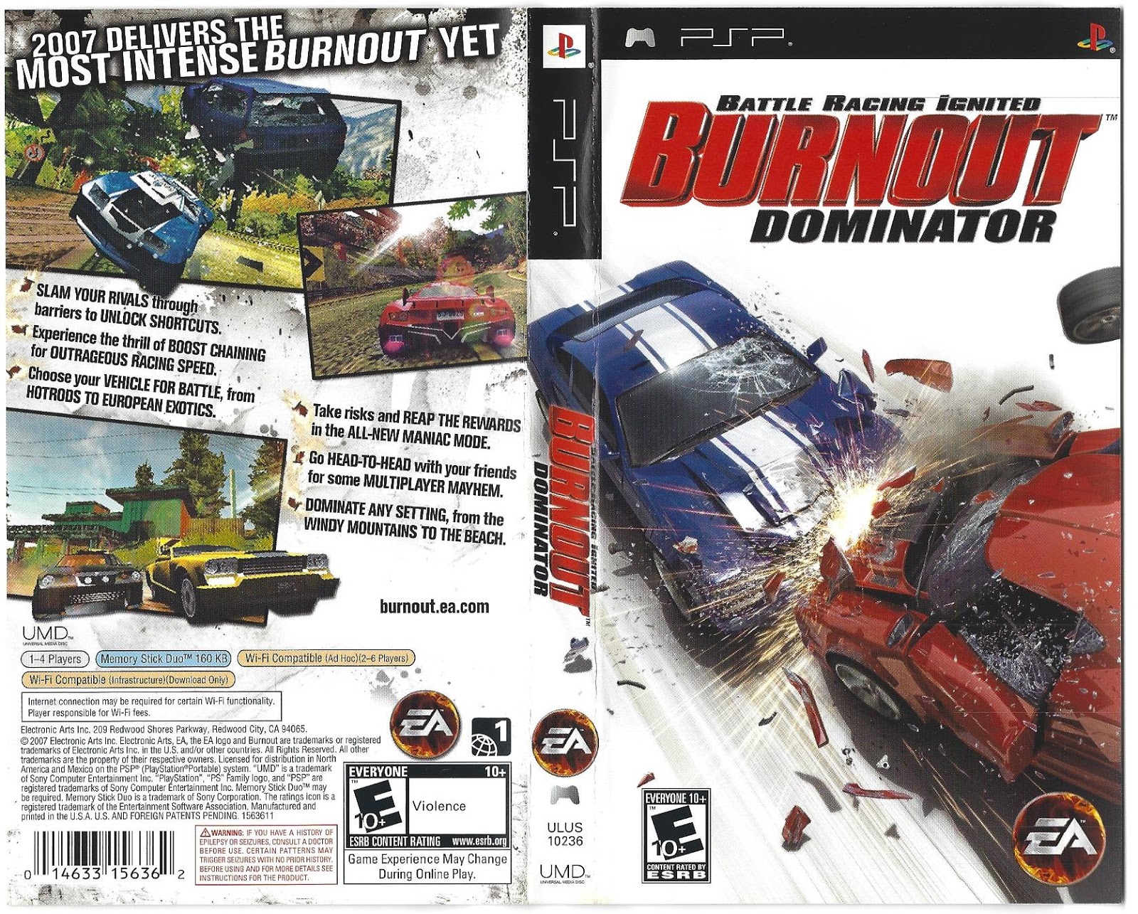 PSP Hardcore: No Nonsense Review: Burnout Dominator and PSP