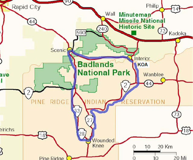 Going RV Way Wounded Knee, South Dakota