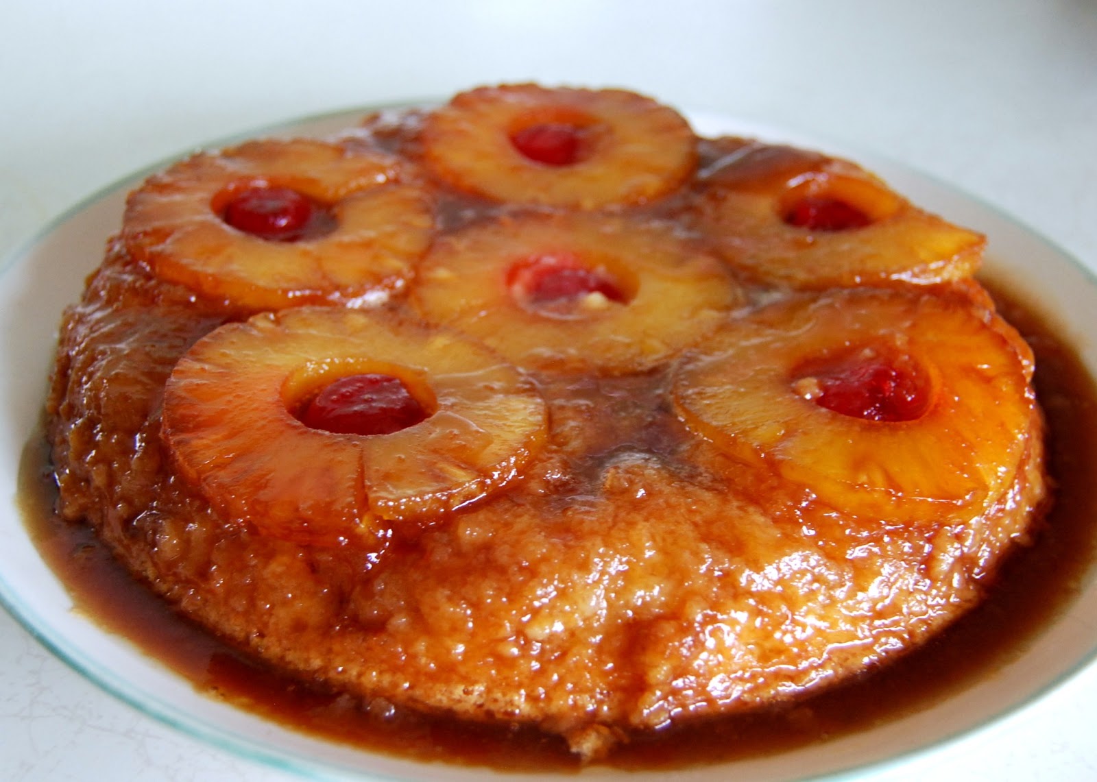 Alaksya's Cooking Blog Eggless Pineapple Upside Down Cake