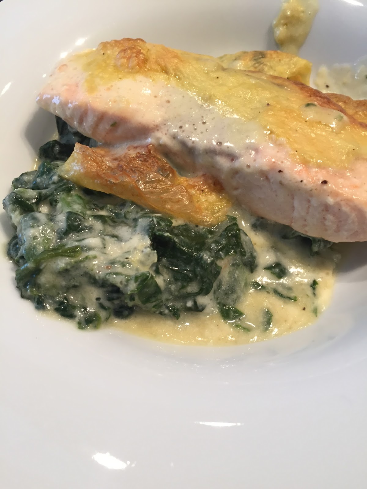 Claudia&amp;#39;s Küche: Lachs mit Blattspinat