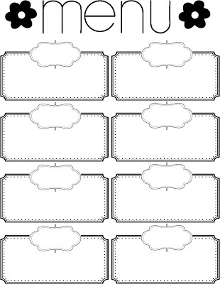Strong Armor: Menu Chart