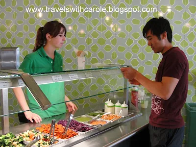 counter at Maoz in Berkeley, California