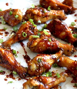spicy miso glazed chicken wings recipe