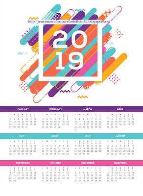 ALL-IN-ONE WALLPAPERS: 2019 Month Wise Calendar Wallpapers