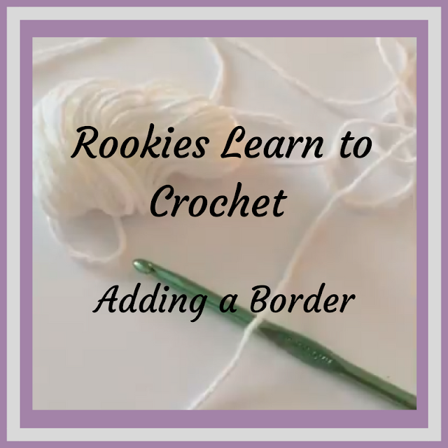 Adding a Crochet Border - (Lesson 3) Rookies Learn Series