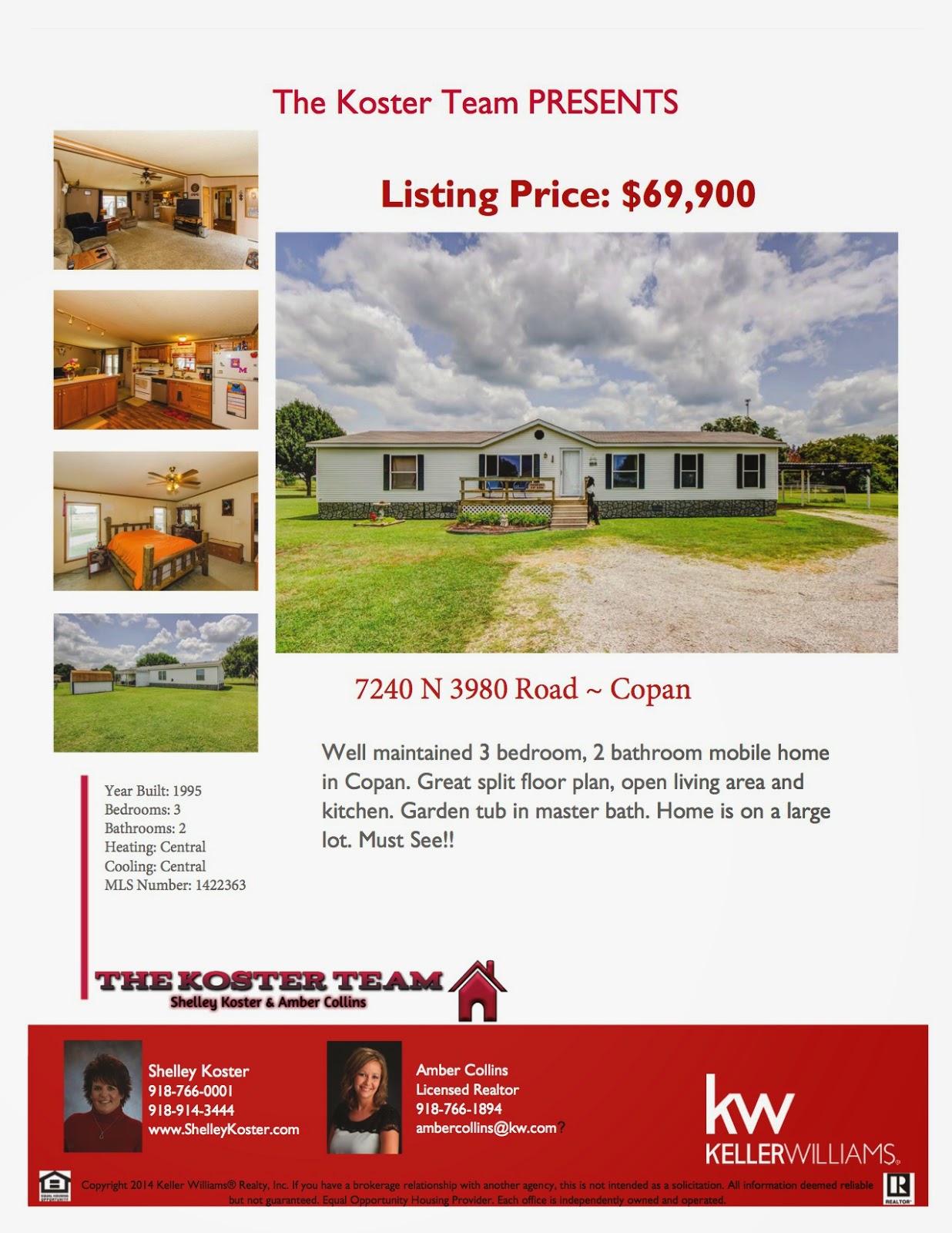 The Koster Team "Your Real Estate Team Of Choice!" Country living at a