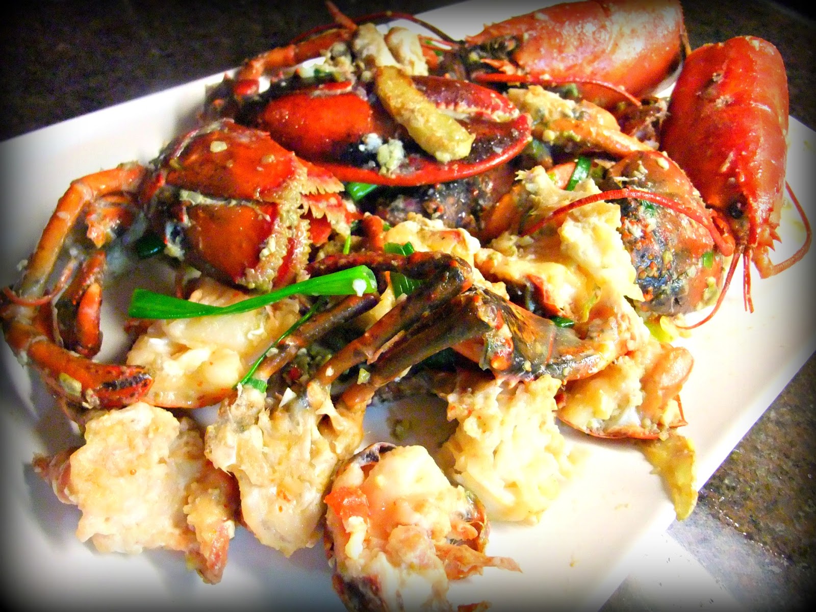 Susan's SavourIt! Homestyle Cantonese Ginger and Green Onion Lobsters...